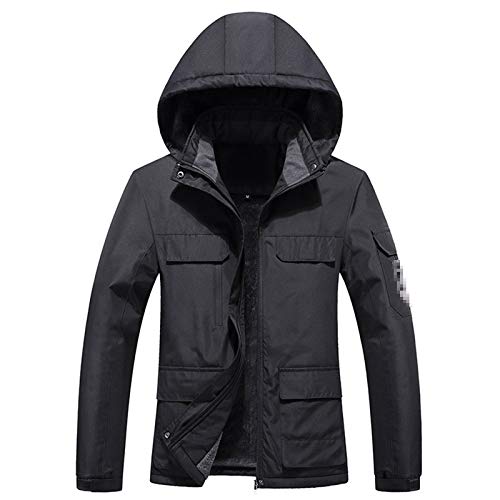 GTRR Chaquetas Al Aire Libre para Hombres Y Mujeres Abrigos Al Aire Libre para Parejas Ropa De Montañismo Cálida Impermeable A Prueba De Viento,Female Black XXL
