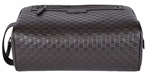 Gucci Mikro GG Guccissima - Neceser de piel para hombre, color marrón