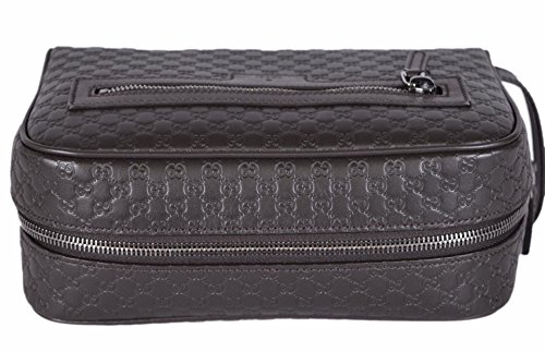 Gucci Mikro GG Guccissima - Neceser de piel para hombre, color marrón