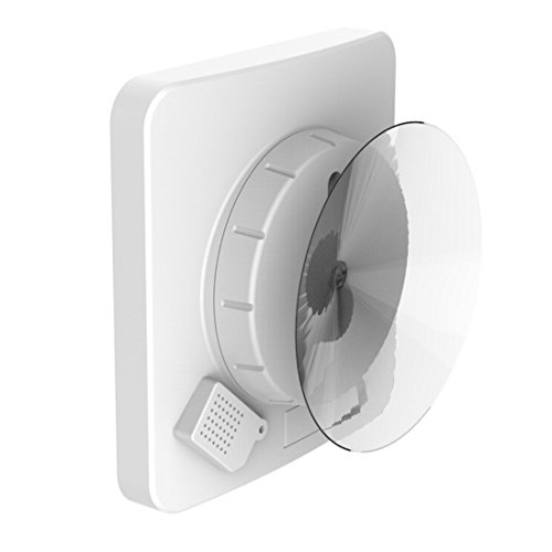 GuDoQi Reloj de Baño, Temporizador de Ducha, Resistente al Agua para Rociar Agua, Pantalla LCD de Termómetro Higrómetro, Ventosa, Reloj de Pared Digital para Ducha, Cocina, Maquillaje (Blanco)