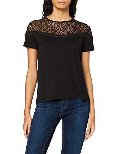 Guess Alicia Top Camiseta, Negro, XS para Mujer