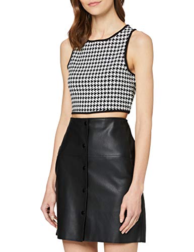 Guess Blanche Top Chaleco de Moda, Multicolore, S para Mujer