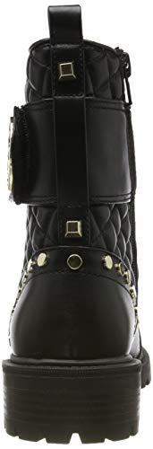 Guess Heathir/Stivaletto (Bootie)/le, Botas Biker para Mujer, Negro (Black Black Bl), 38 EU