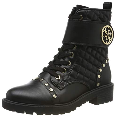 Guess Heathir/Stivaletto (Bootie)/le, Botas Biker para Mujer, Negro (Black Black Bl), 38 EU
