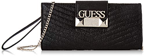 Guess - Jazzie, Bolso de mano Mujer, Negro (Black), 4.5x12x26 cm (W x H L)