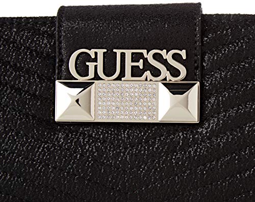 Guess - Jazzie, Bolso de mano Mujer, Negro (Black), 4.5x12x26 cm (W x H L)