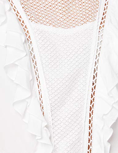 Guess LS Dafne Top Blusas, Bianco, S para Mujer