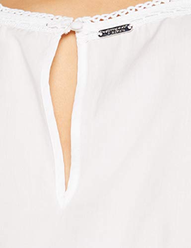 Guess LS Dafne Top Blusas, Bianco, S para Mujer