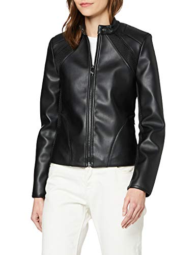 Guess Philothea Jacket Chaqueta acolchada, Negro, S para Mujer