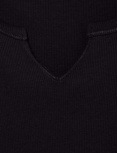 Guess SS Diana Top Camiseta, Negro, S para Mujer