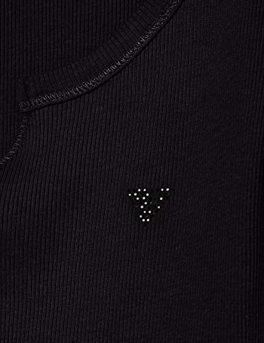 Guess SS Diana Top Camiseta, Negro, S para Mujer