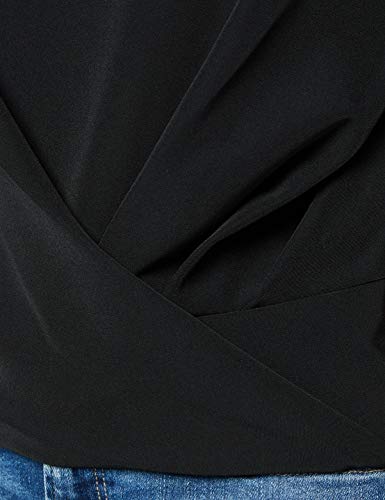 Guess SS Najat Top Camiseta, Negro, S para Mujer