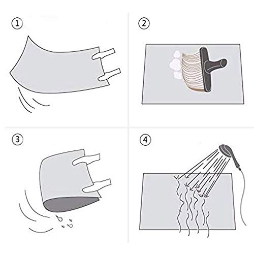 Guizen Felpudo Gato Diseño Cocina Alfombrilla de Goma Alfombra de Entrada Alfombrillas Alfombra salón Dormitorio Alfombra Felpudo 40 * 60cm