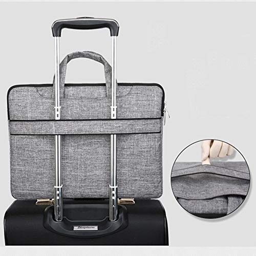 GUOCU 11-15.6 Pulgadas Mujer Hombre Bolso de Bandolera/Maletín/Mensajero Funda para Laptop Macbook Air iPad Portátil Moda y Negocios，Luz Roja,14"(38X29X3cm)