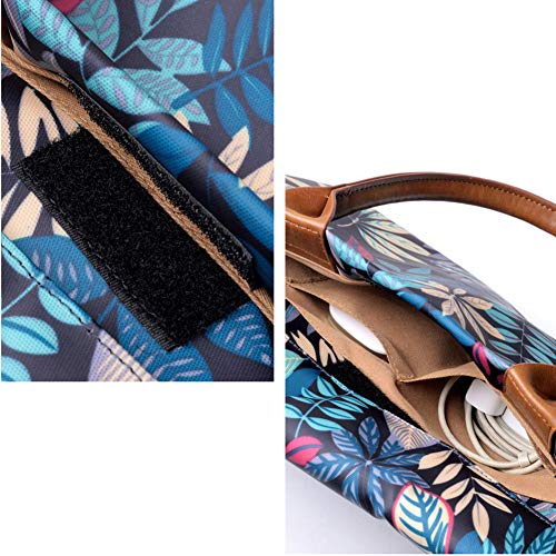 GUOCU Funda para computadoras portátiles - Bolsa portátil Multifuncional para computadora portátil con Correa de Equipaje y manijas supresibles，Azul,15.6"(38.5X26X4 cm)