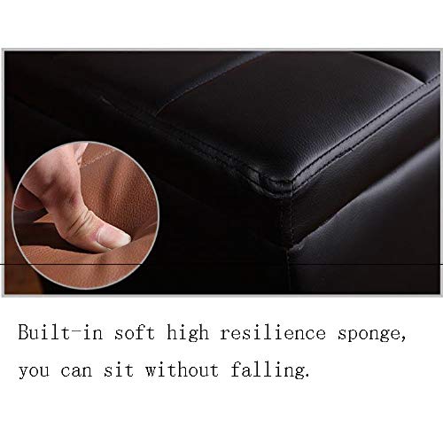 GUOQING Puf contenedor Taburete De Almacenamiento ， Baúl Plegable ， Baúles De Almacenaje Banco Plegable con Espacio De Alcenamiento ，Fánghuá Dǐ Jiǎo, Yǒuxiào Fángzhǐ Dìbǎn Huà Shāng.