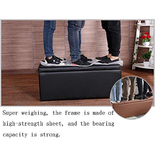 GUOQING Puf contenedor Taburete De Almacenamiento ， Baúl Plegable ， Baúles De Almacenaje Banco Plegable con Espacio De Alcenamiento ，Fánghuá Dǐ Jiǎo, Yǒuxiào Fángzhǐ Dìbǎn Huà Shāng.