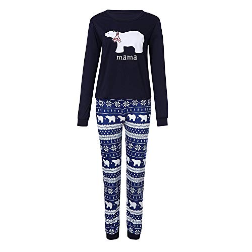 Gusspower Ropa Conjunto de Pijamas Familiares de Navidad para Familia Padre y Madre y Bebé Blusa Manga Larga de Bear+ Pantalones,Traje de Ropa de Mujer Hombre Niños