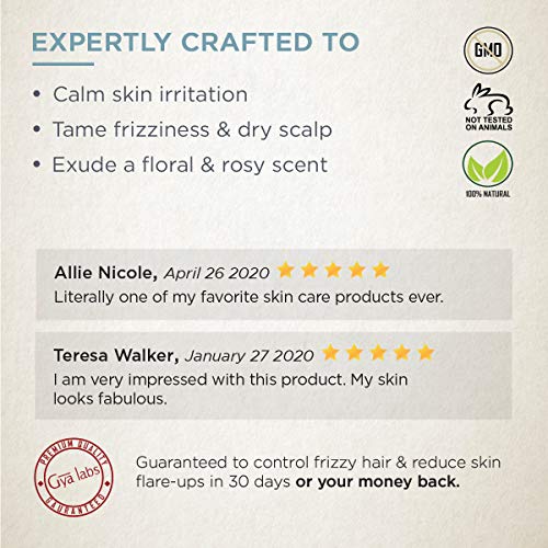 Gya Labs Bulgarian Rose Water Spray For Skin Care & Hair Care - Face Mist Spray To Moisturize Dry Skin - Hair Spray For Frizzy Hair - 100% Pure Unrefined Essential Oil Spray & Body Mist - 100ml