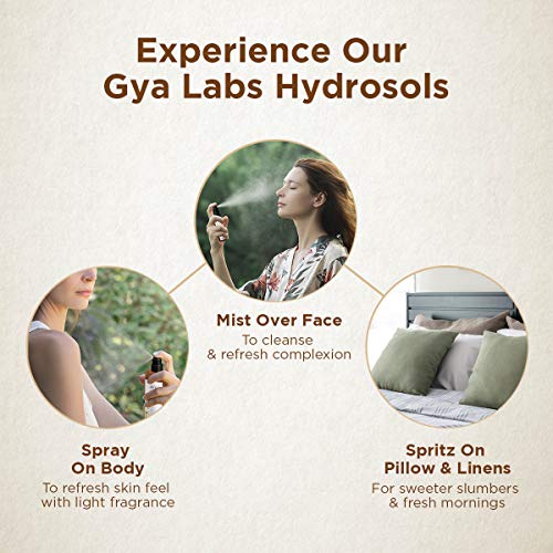 Gya Labs Bulgarian Rose Water Spray For Skin Care & Hair Care - Face Mist Spray To Moisturize Dry Skin - Hair Spray For Frizzy Hair - 100% Pure Unrefined Essential Oil Spray & Body Mist - 100ml