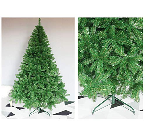GYC árbol de Pino de Navidad Artificial de 6.8 pies, árbol de Navidad de PVC Rojo, con Soporte y Adornos de Metal Plegables, fácil Montaje, prevención de Incendios, Dorado, 6.8 pies