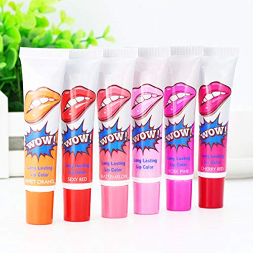 HaiQianXin Magic Peel Off Mask Lip Gloss Impermeable Bebida de Larga duración/Eat/Kiss Maquillaje de lápiz Labial (Color : Rose Pink)