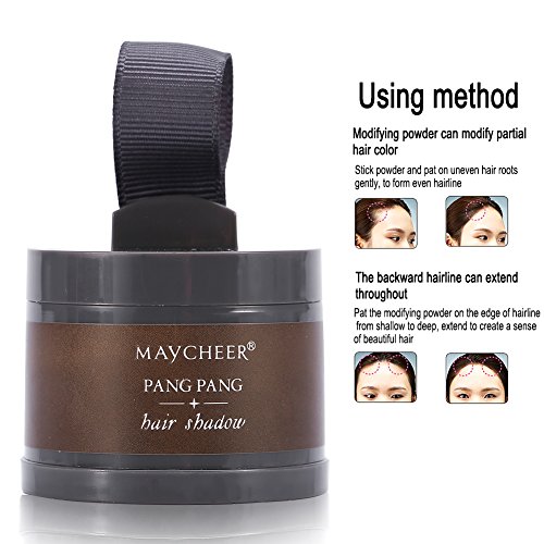 Hair Line pelo Enfoque sombra polvo, natural Modified Hair Line Powder Belleza de Maquillaje Pelo Reparación polvo impermeable pelo modificada línea sombra polvo