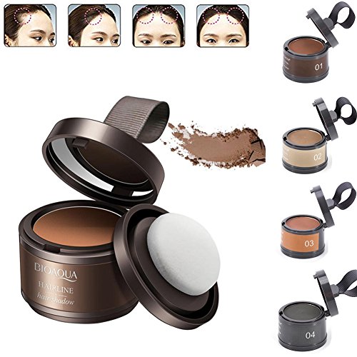 Hair Line pelo Enfoque sombra polvo, natural Modified Hair Line Powder Belleza de Maquillaje Pelo Reparación polvo impermeable pelo modificada línea sombra polvo