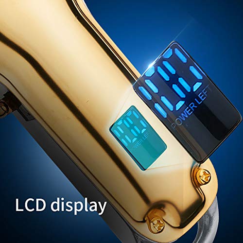 HALASHAO De Cortar el Pelo para Hombres de Pelo Profesional Trimmer Set inalámbrico Recargable Pantalla LCD Longitud Ajustable eléctrico del Corte de Pelo Kit para los Hombres y de Familia