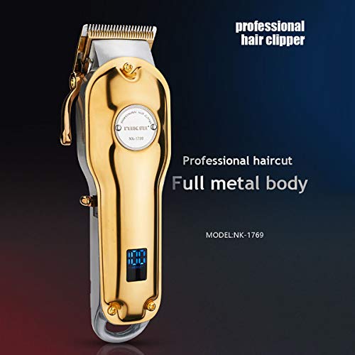 HALASHAO De Cortar el Pelo para Hombres de Pelo Profesional Trimmer Set inalámbrico Recargable Pantalla LCD Longitud Ajustable eléctrico del Corte de Pelo Kit para los Hombres y de Familia