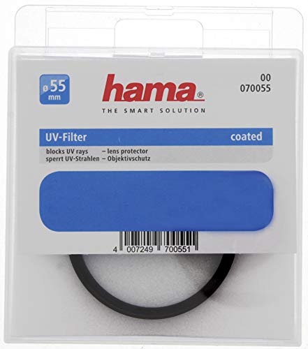 Hama 070055 - Filtro ultravioleta, color neutro, 55 mm