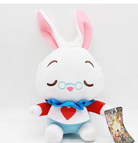 Hanyyj Juguetes De Peluche Alicia En El País De Las Maravillas Alice Cheshire Cat White Rabbit Peluches De Peluche Muñeca Soft Animals Toy Regalos para Niños Niños 20 Cm