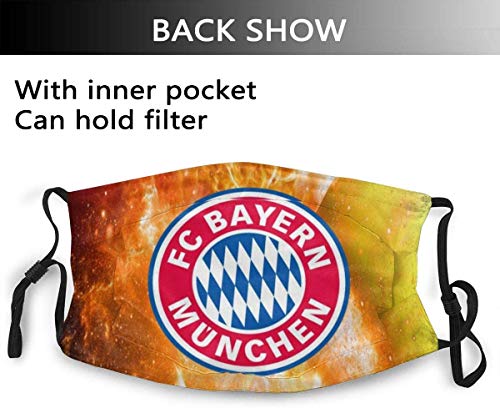 HAOYONG Soccer Team Unisex Face Mask Fc Barce-Lona Design Washable Face Mask Covering Women Bandana Anti Air Dust For Motorcycle Cycling