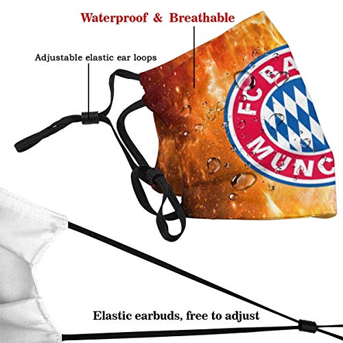 HAOYONG Soccer Team Unisex Face Mask Fc Barce-Lona Design Washable Face Mask Covering Women Bandana Anti Air Dust For Motorcycle Cycling