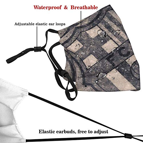 HAOYONG Soccer Team Unisex Face Mask Fc Barce-Lona Fashion Breathable Face Mask Covering Women Headwear Protection For Travel Outdoors Running