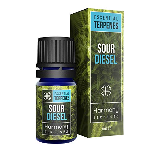 Harmony Terpenes - Terpenos Puros - Aroma de Sour Diesel - 5ml - Mejora tus Aceites Esenciales, Cosméticos, Extracciones o E-líquidos