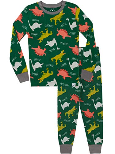 Harry Bear Pijamas de Manga Larga para niños Dinosaurio Ajuste Ceñido Multicolor 2-3 Años