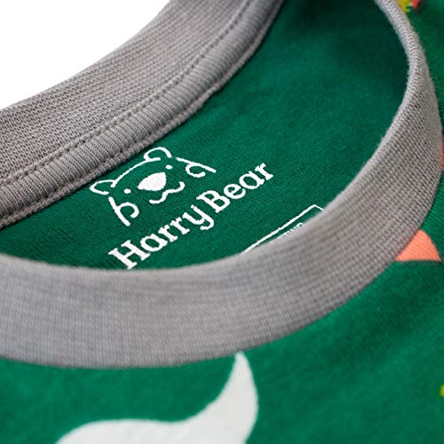 Harry Bear Pijamas de Manga Larga para niños Dinosaurio Ajuste Ceñido Multicolor 2-3 Años