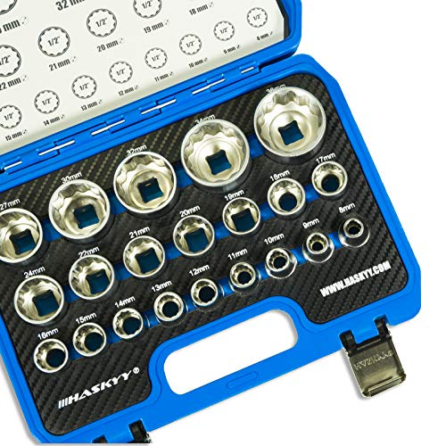 HASKYY® Juego de llaves dentadas, 8 – 36 mm