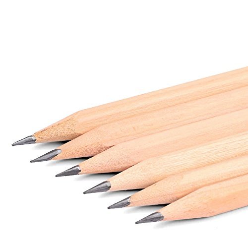 HB Lápices Conjunto de hexágono de grafito de madera básico natural para dibujo Escritura de útiles escolares de oficina 17.9 * 0.7 cm