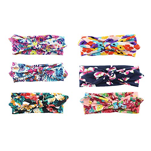 HBF 6 Piezas Venda De Pelo Bebe Flores Cintas Para El Pelo Niñas Accesorios Para El Cabello