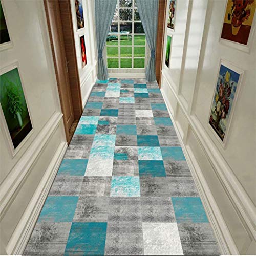 Hciszl Alfombras de Pasillo, Hogar Antideslizante Alfombras Piso Moqueta Mats Pad para Habitación Lavable Decorativo Suave Superficie, para Salón, Pasillo, Pasaje, Habitacion - Cualquier Largo