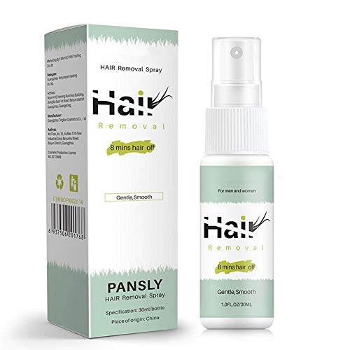 HCY Spray de depilación semipermanente, depilación sin Dolor Suave para piernas, Axilas, Labios, Mujeres y Hombres para Rostro o Todo el Cuerpo (Verde)