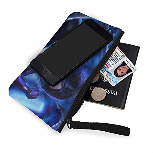 Hdadwy Alita Battle Angel - Monedero para Mujer, para Hombre, con Monedero, para teléfono, Bolso cosmético, Bolso de Pulsera con Cremallera