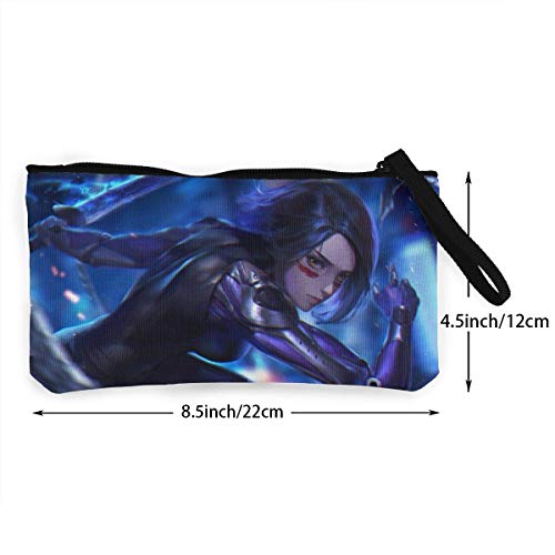 Hdadwy Alita Battle Angel - Monedero para Mujer, para Hombre, con Monedero, para teléfono, Bolso cosmético, Bolso de Pulsera con Cremallera