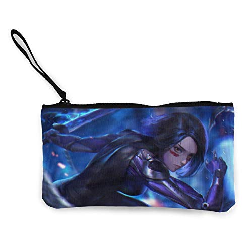 Hdadwy Alita Battle Angel - Monedero para Mujer, para Hombre, con Monedero, para teléfono, Bolso cosmético, Bolso de Pulsera con Cremallera