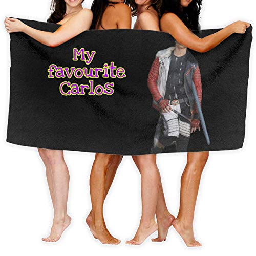 Hdadwy Descendientes Carlos Toallas de baño Suaves Toalla de Playa Toalla de baño Estampado de Moda Hombre Mujer Talla única
