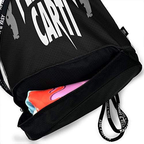 Hdadwy Playboi Carti Paquete de Personalidad multifunción Mochila con cordón Bolsa de Deporte para Todos