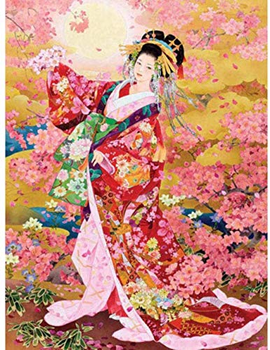 HDHDHD 1000 Piezas de Rompecabezas para Adultos con Temas, Juegos de Rompecabezas para Juegos educativos Familiares, Belleza Japonesa, Rompecabezas de desafío Cerebral para niños