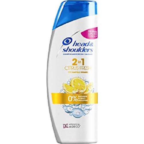 Head & Shoulders Citrus Fresh 2 en 1 - Champú y acondicionador anticaspa para cabello graso, 3X540 ml Total 1620 ml